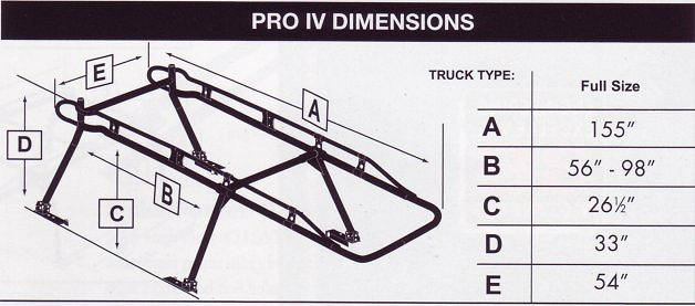 Aluminum Truck Rack Dimensions