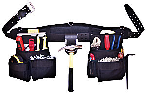 contrators tool rig, bag, pouch