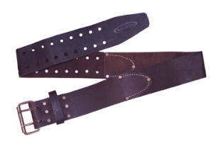 Leather tool belt for contractors, carpenters