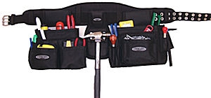 contractors tool rig, carpenters tool bag, pouch