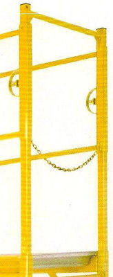 Scaffolding Guard Rail End Frame with Chain
