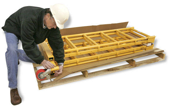 work platform collapsed