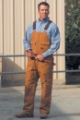 Washed Duck Zip-Fly Bib Overalls