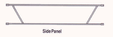 scaffold guard rail side panel