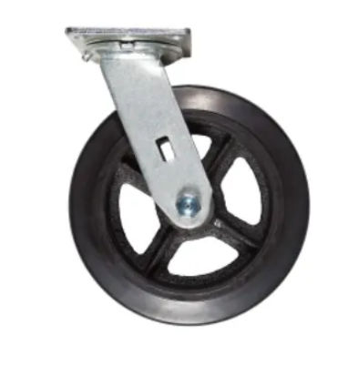 8-inch Swivel Rubber-Metal Silverline Caster