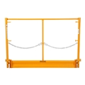 scaffold guard rail end panel