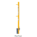 scaffolding guard rail mid post