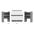 Commercial Van Package 43" H Shelves Wire Partition for Transit Connect