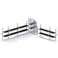 Folding Shelves Van Package MAX for Sprinter with High Roof and 170" EXT Wheelbase
