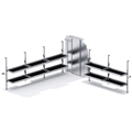 Folding Shelves Van Package for Sprinter with High Roof and 170" Wheelbase