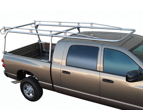 Aluminum truck rack on pickup