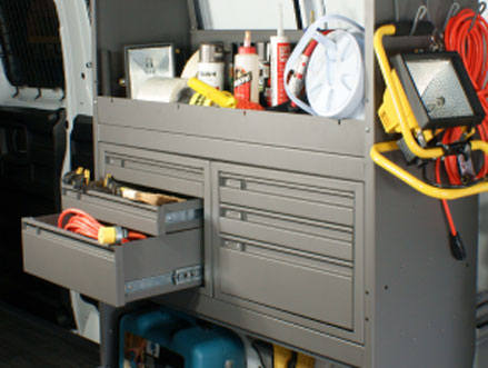 steel drawer cabinets for commercial vans