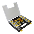 Plastic Tote with 6 Compartment & 8 Small Bins