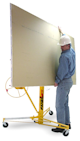 Telpro Panellift drywall lift with sheetrock