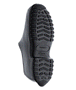 rubber overshoes cleated sole