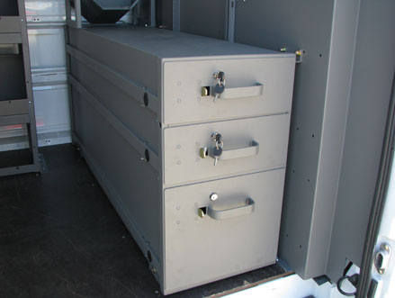 3 Long Drawer Unit in Van