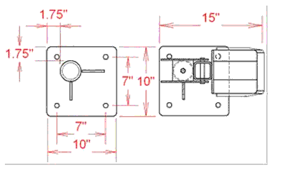 portable van crane base dimensions