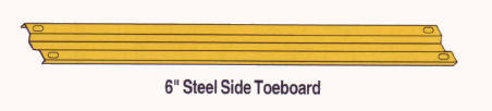 scaffolding guard rail toe board
