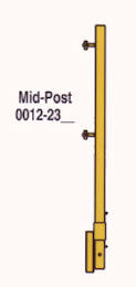 scaffolding guard rail mid post