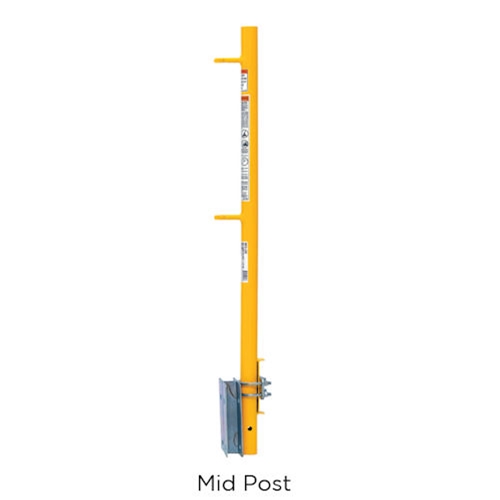 scaffolding guard rail mid post