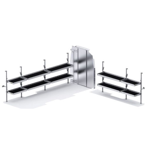 Folding Shelves Van Package MAX for Sprinter with High Roof and 170" EXT Wheelbase