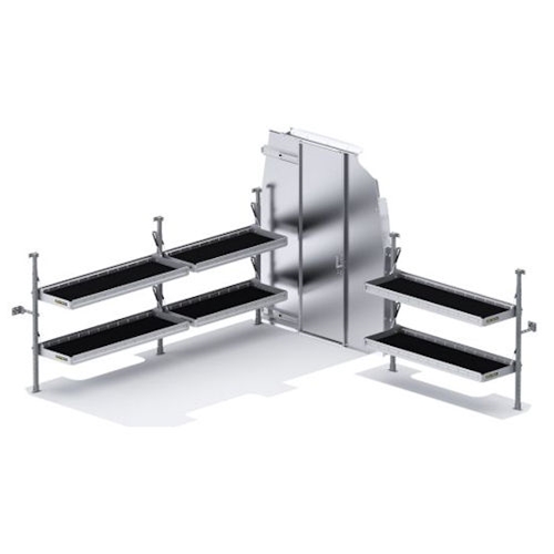 Folding Shelves Van Package for Sprinter with High Roof and 144" Wheelbase