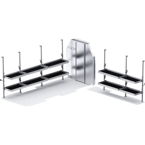 Folding Shelves Van Package for Transit with High Roof 148" EXT Wheelbase