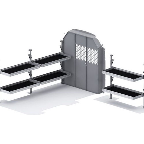Folding Shelves Van Package for Transit Mid Roof 130" Wheelbase