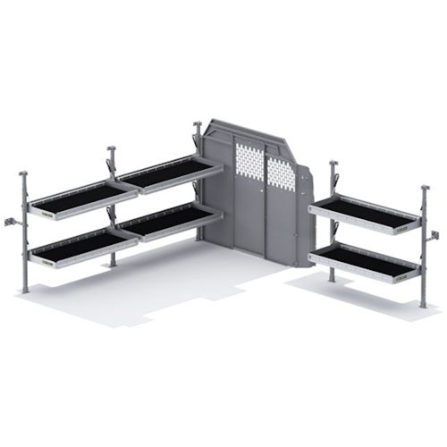 Folding Shelves Van Package Max for Transit Low Roof 130" Wheelbase