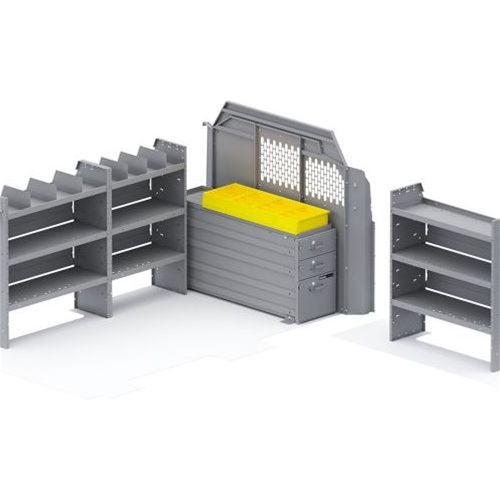Heavy Duty Drawers Work Van Equipment Package for Transit Low Roof 130" Wheelbase