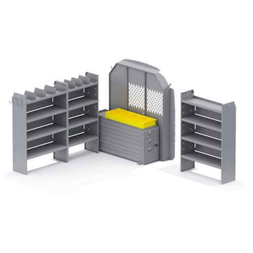 Heavy Duty Drawers Van Package for Transit Mid Roof 130" Wheelbase