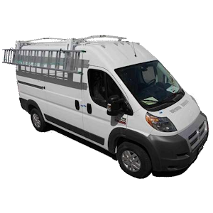 Aluminum EZ-LoDown™ Ladder Rack for Vans