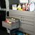 Steel drawers in commercial van