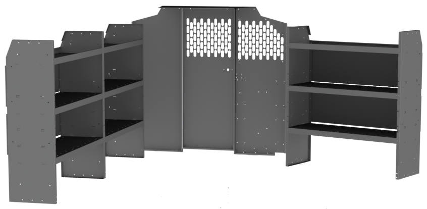 Basic Van Equipment Package 46" High Shelving