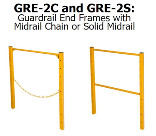 scaffolding guard rail end frame