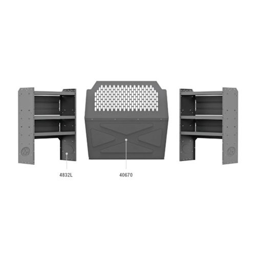 Commercial Package 43" H Shelves for Transit Connect