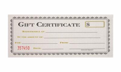 $100.00 Gift Certificate